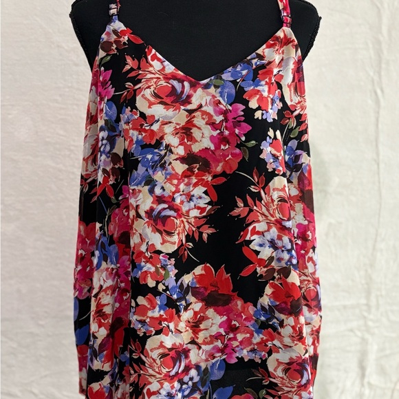 Torrid Black Floral Camisole Top Plus Size 2 office look elegant blazer - Picture 1 of 6